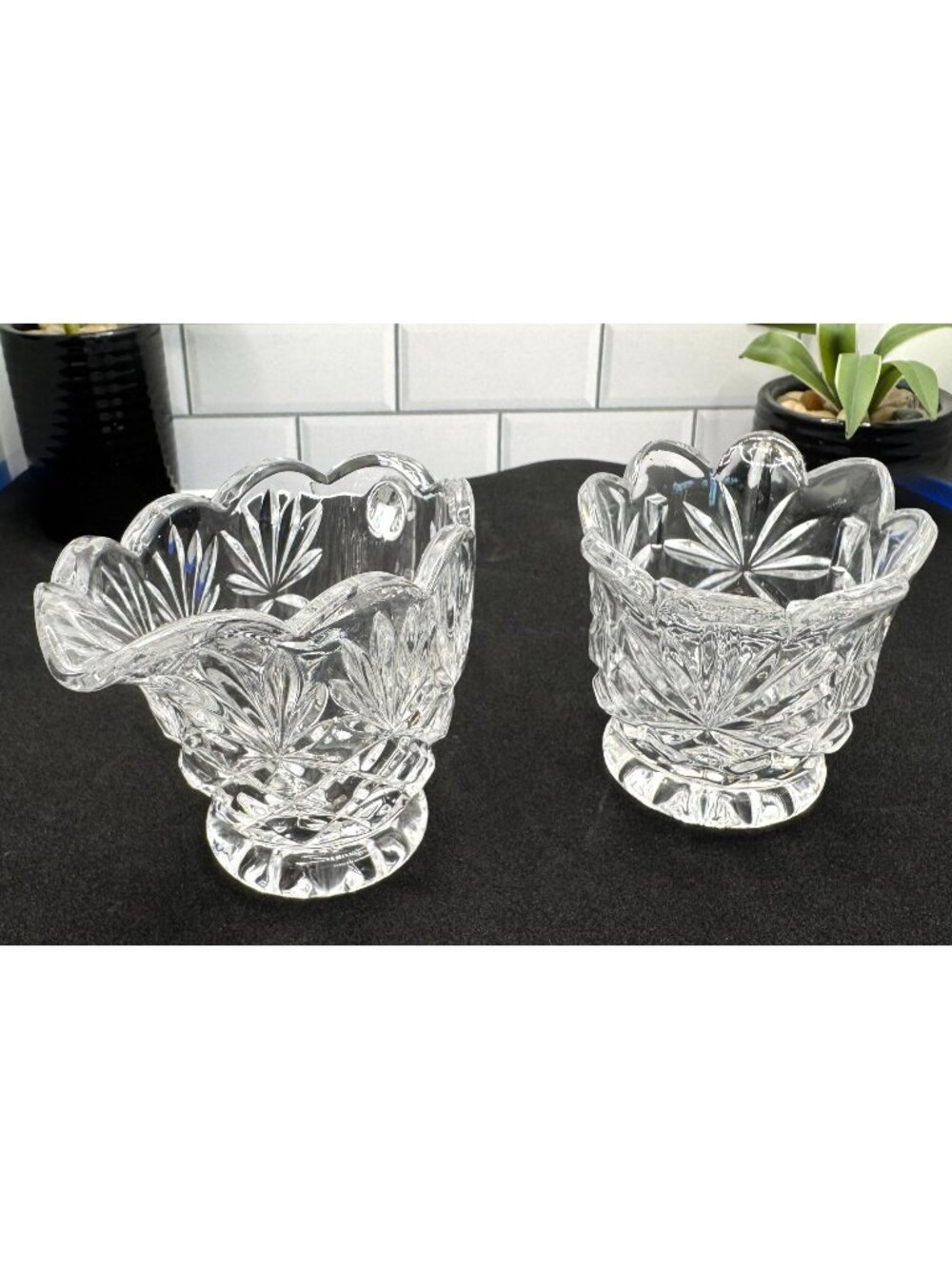 Shannon Crystal 24% Lead Crystal Sugar And Creamer Set